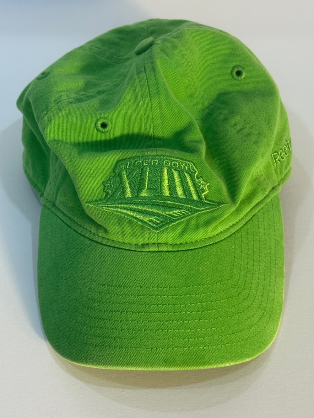 Reebok Neon Green Super Bowl XLIIl Adjustable Cap